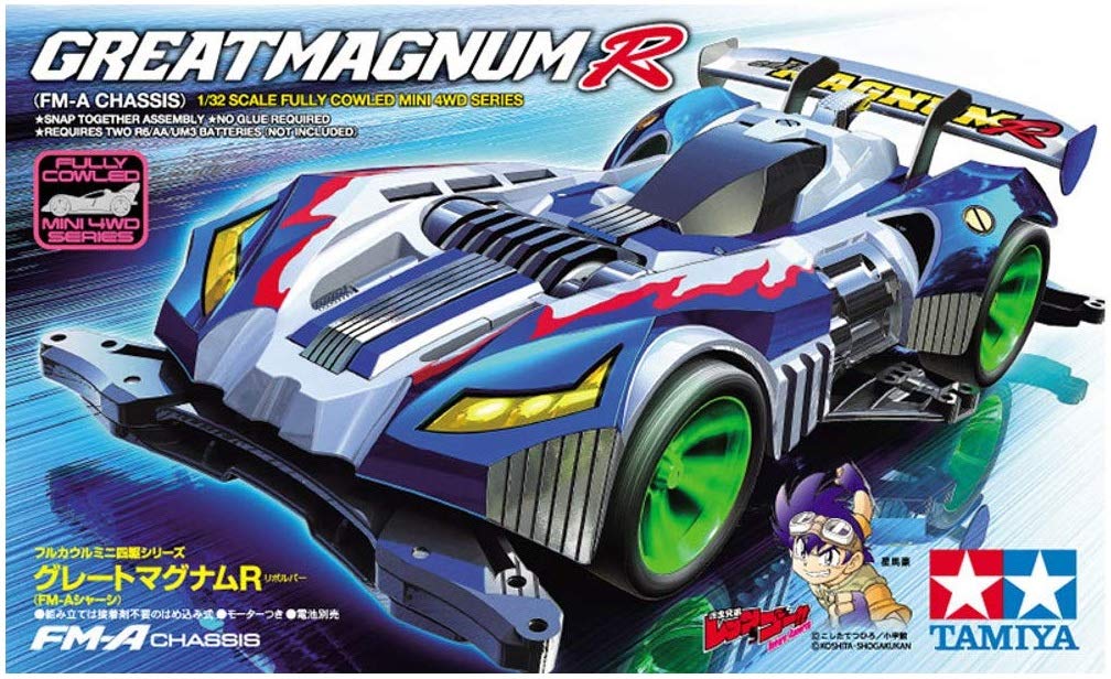 Tamiya Полностью закрытый Mini 4WD Серия 53 Great Magnum R Шасси Revolver 19453 №. FM-A