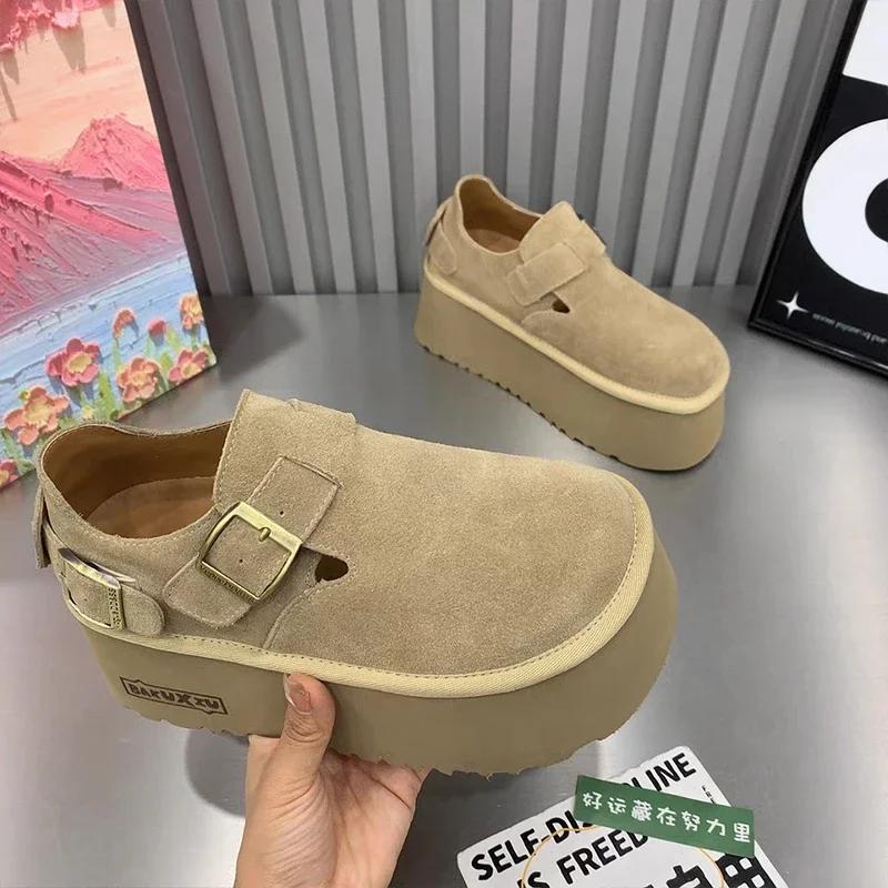 Леопардовая женская обувь на платформе, замшевые туфли на плоской подошве, лоферы, женская обувь, тренд 2024 года, зимние новые кроссовки, повседневные дизайнерские туфли для ходьбы, женские ботинки