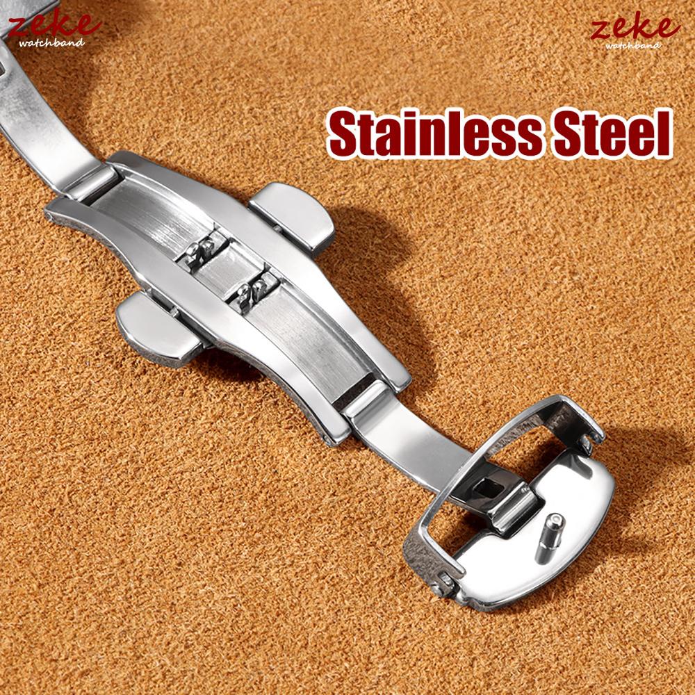 Мягкие ремешки для часов из коровьей кожи с застежкой-бабочкой 12/13/14/15/16/17/18/19/20/21/22/23/24 мм Запасной ремешок для наручных часов