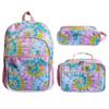 Kids School Backpack Set With Insulated Lunch Bag Pencil Case - Oxford Fabric Lightweight Cute Design Grades 1-2