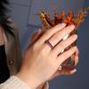 Классическое элегантное серебряное кольцо с январским камнем и украшениями из натурального родолита для женщин, подарки на годовщину и день рождения