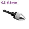 0.3-6.5mm Drill Chuck Mini Portable Quick Change Drill Chuck Hex Shank