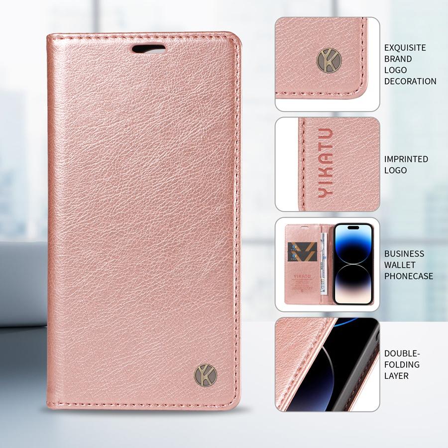 Premium Leather Strong Magnetic Phone Case for Redmi Note 14 13 12 11 10 9 Pro Redmi 14C 13 13C Redmi 12 10 Kickstand Wallet Case with Card Slots