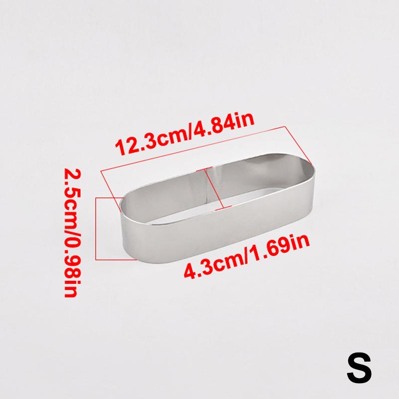 4 размера Кольцо для мусса из нержавеющей стали Прямоугольное Овальное Кольцо для торта Формы для печенья Форма для выпечки мусса Тирамису Слоеные инструменты для выпечки