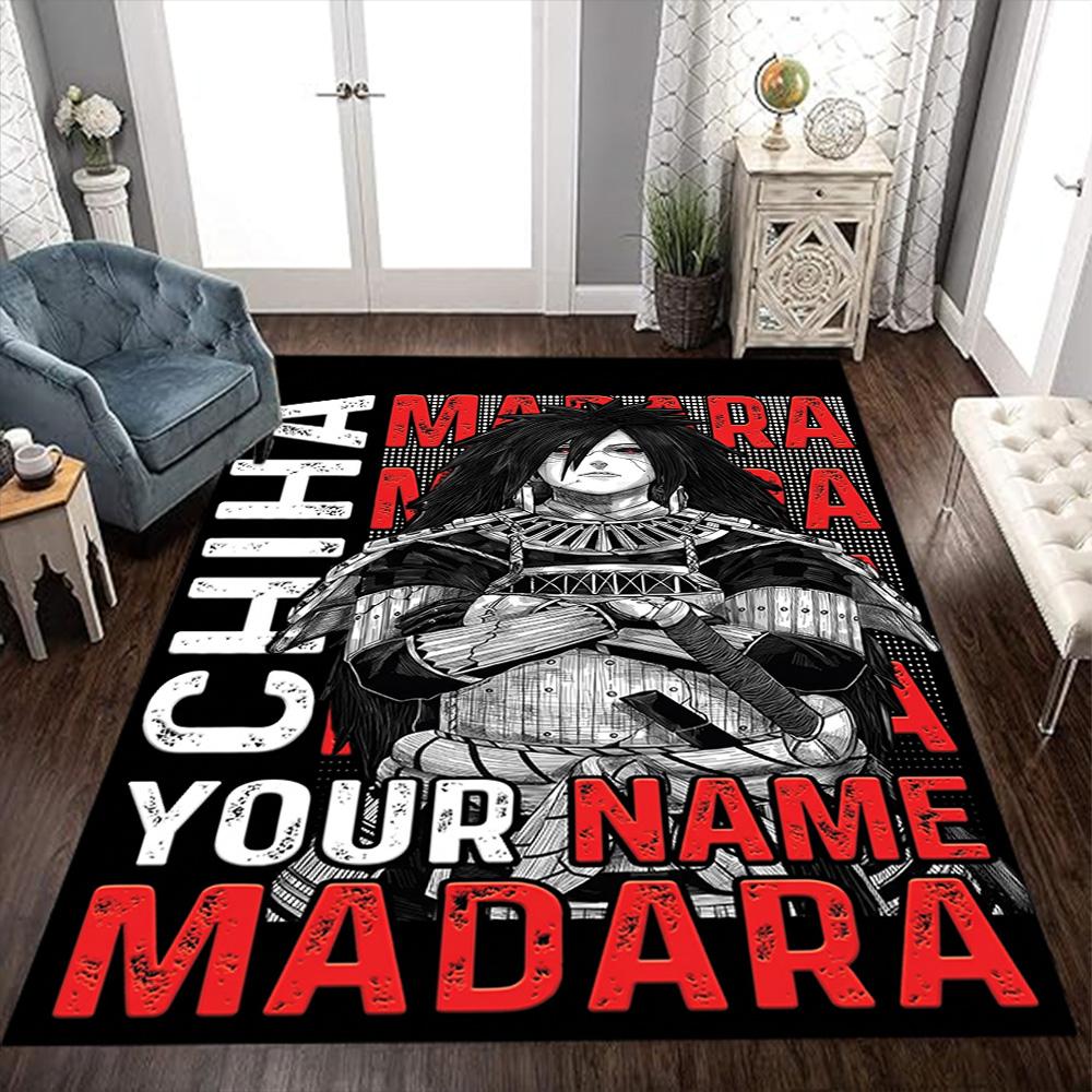 Naruto Character Customizable Name Floor Mat Design for Decorate room Dining Room Living Rooms Outdoor Antislip Carpet Anime Office Decor
