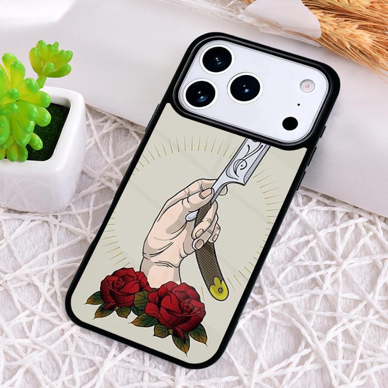 Barber Hair Stylist Phone Case for iPhone 17 Air 16 15 11 12 14 13 Pro Max Shockproof Cover