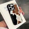Для iPhone 17 16 15 14 13 12 11 Pro Max Air Case Коровья Кожа Личи Узор Силиконовый Чехол Для iPhone XS Max XR X 16E 16 Plus Мягкий Funda