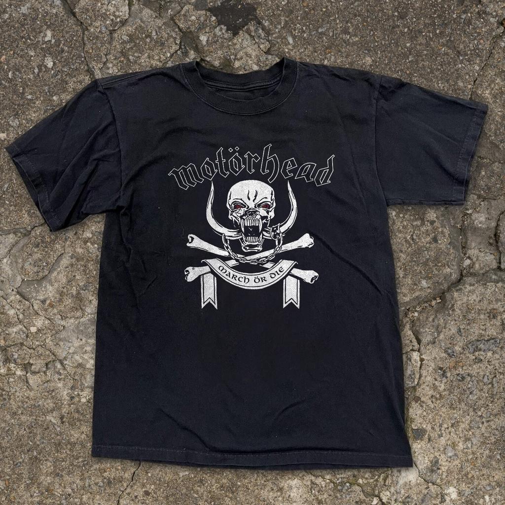 Motorhead March ör Die Рок-группа Унисекс Черная Футболка Размер S-5XL