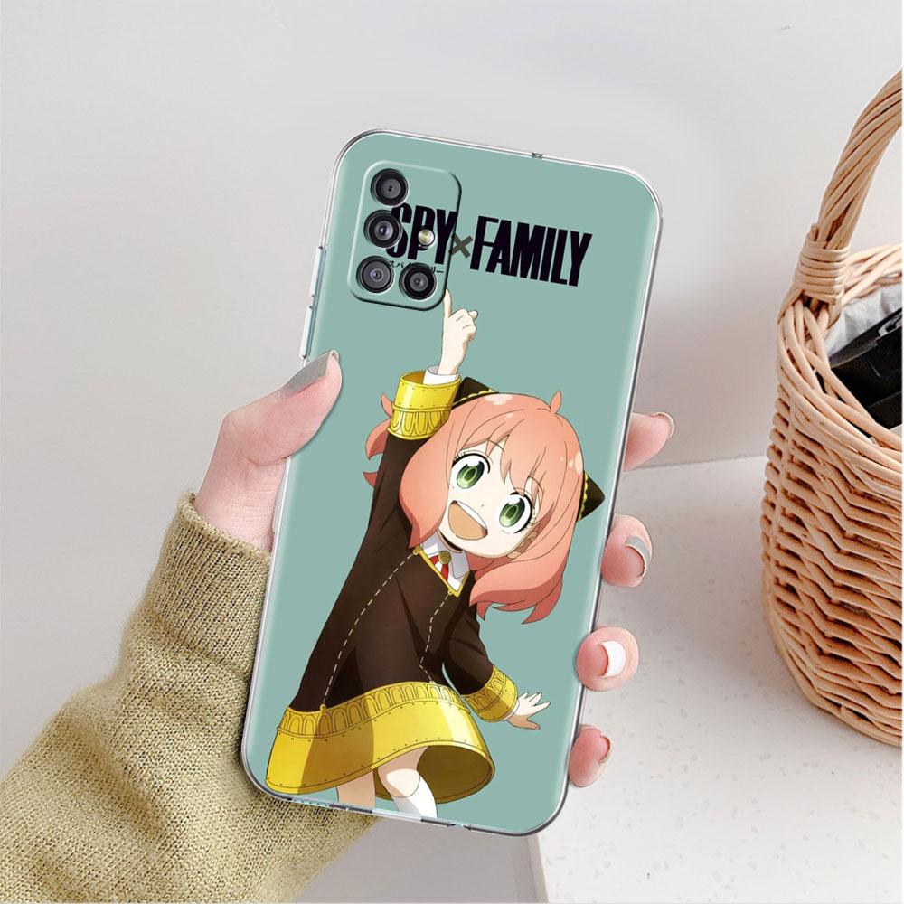 Прозрачный чехол с изображением аниме SPY X FAMILY для Samsung Galaxy A52 A12 A51 A32 A21s A71 A32 A22 A50 A70 A31 A72 5G