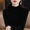 Женский пуловер на осень и зиму, свитер с длинным рукавом, женский свитер с длинным рукавом и полувысоким воротником