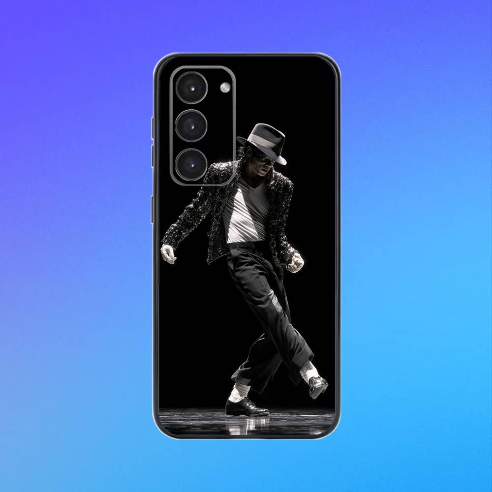 Чехол для телефона M-Michael J-Jackson для Samsung A73,A72,A71,A70,A53,A52,A51 Черный Мягкий чехол
