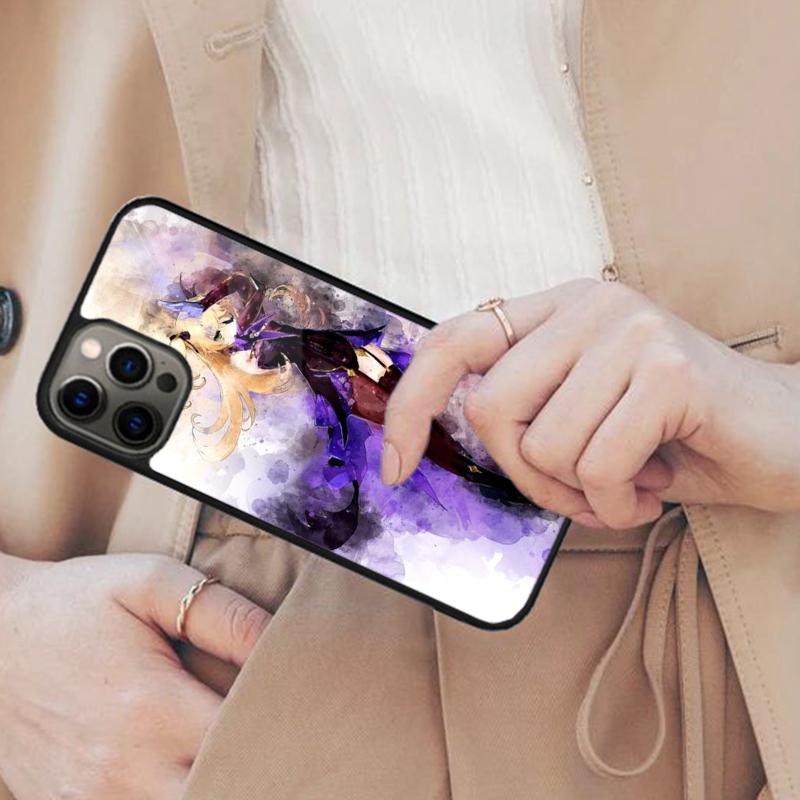 Fischl Genshin Impact Магнитный чехол для телефона ДЛЯ APPLE iPhone 17 Air 16 14 13 12 Pro Max 15 Plus Беспроводная зарядка С крышкой MagSafe
