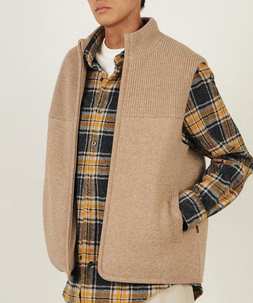 Daks Shirts 100% Wool Padded Vest_Dlw1Swve121I1