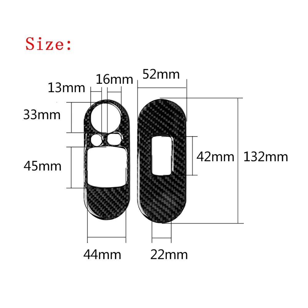 2 шт. для BMW MINI Cooper S 3DR F56 карбоновое волокно дверное стекло стеклоподъемник переключатель управления панель крышка отделка аксессуары для салона автомобиля