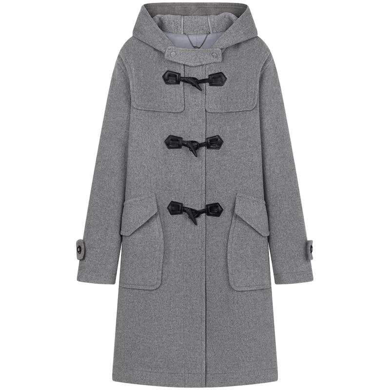 Teenie Weenie Women's Lamb Wool Toggle Button Coat