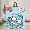 Cute Hangyodon Octopus Blankets  Wool Throw Blankets Summer Air Conditioning Personalised Ultra-Soft Warm Bedspreads