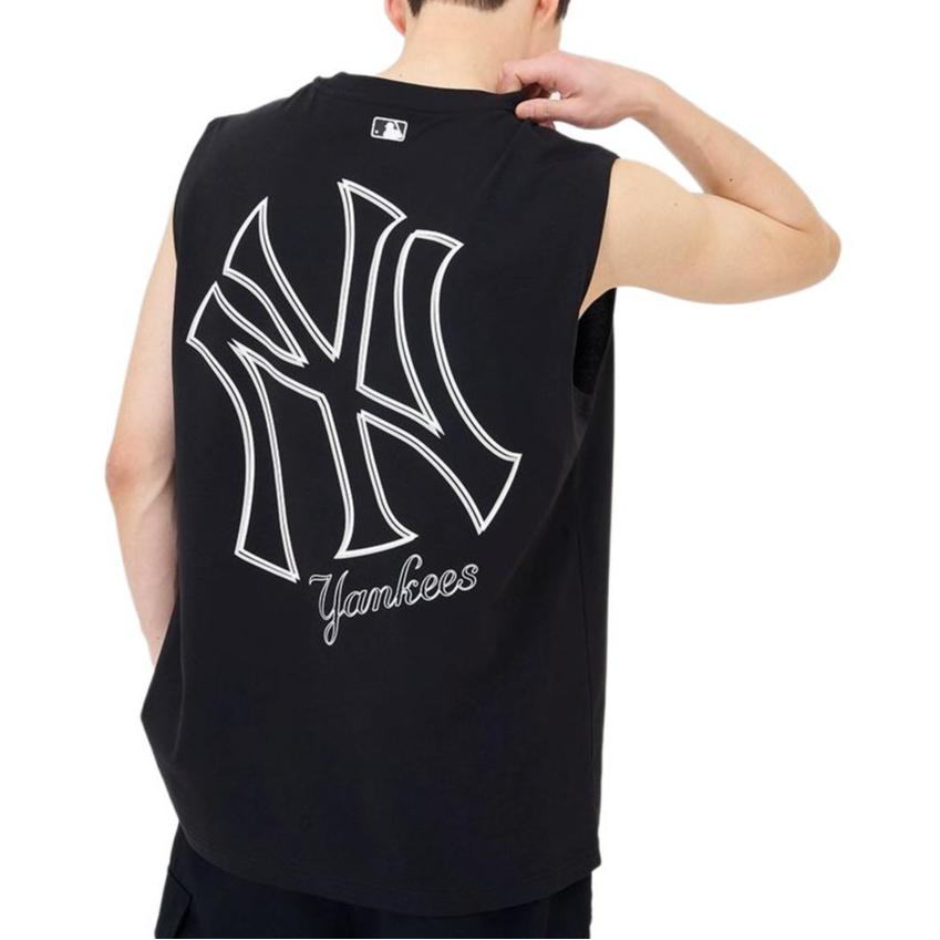 MLB SS24 Tank Tops Unisex Black 3ATKB0343-50BKS