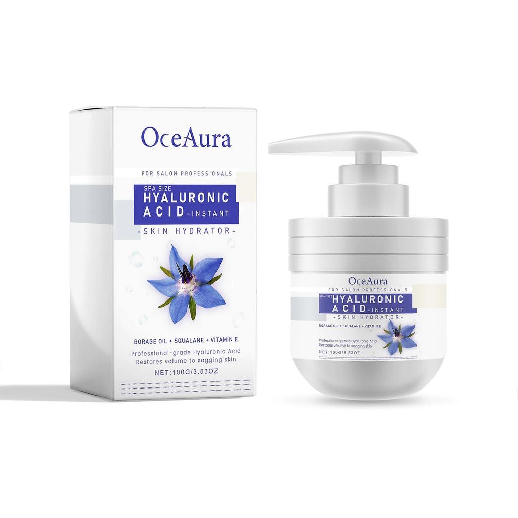 OceAura Anti-Aging Hyaluronic Acid Cream for Fine Lines, Firming & Brightening