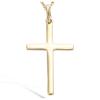 [N5368] - Gold Plated 'Cross' Pendant - 28x16 Mm