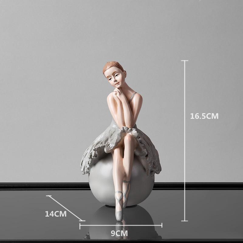 Nordic Creative Ballet Girl Decorations Ins Wind Dancer Model Room Princess Room Soft Decoration Home Decoration