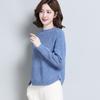 Autumn and Winter Thick Woolen Sweater for Women Short Loose Knit Cashmere Base Sweater with Inner Lining