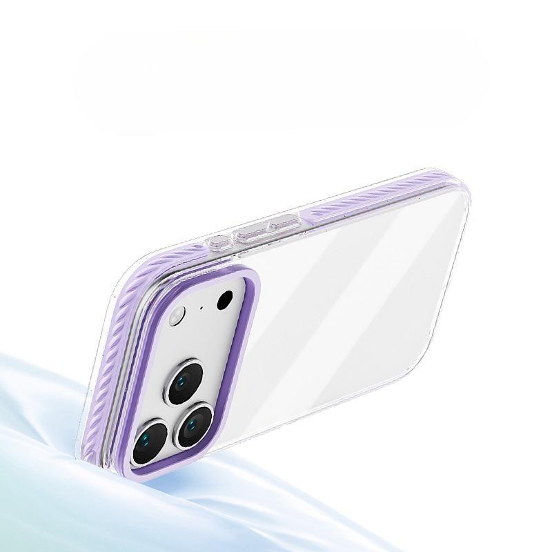 Подходит для IPhone17 ProMax Candy Три в одном Чехол для телефона IPhone 16 Прозрачный Противоударный Полный пакет 15 Защитный чехол