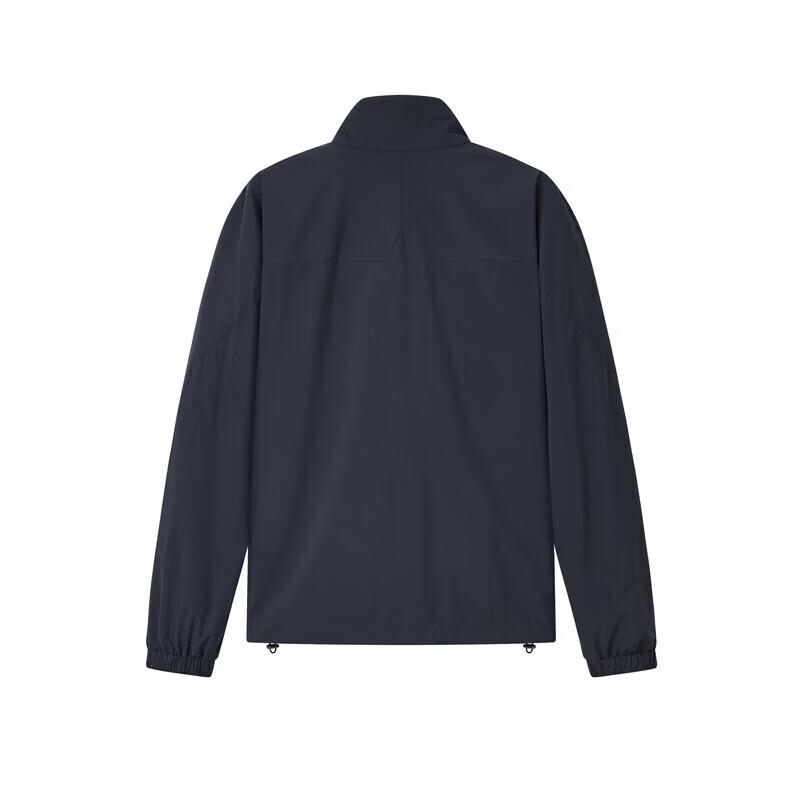 JOEONE Men's Reversible Wool-Blend Stand-Collar Business Casual Jacket