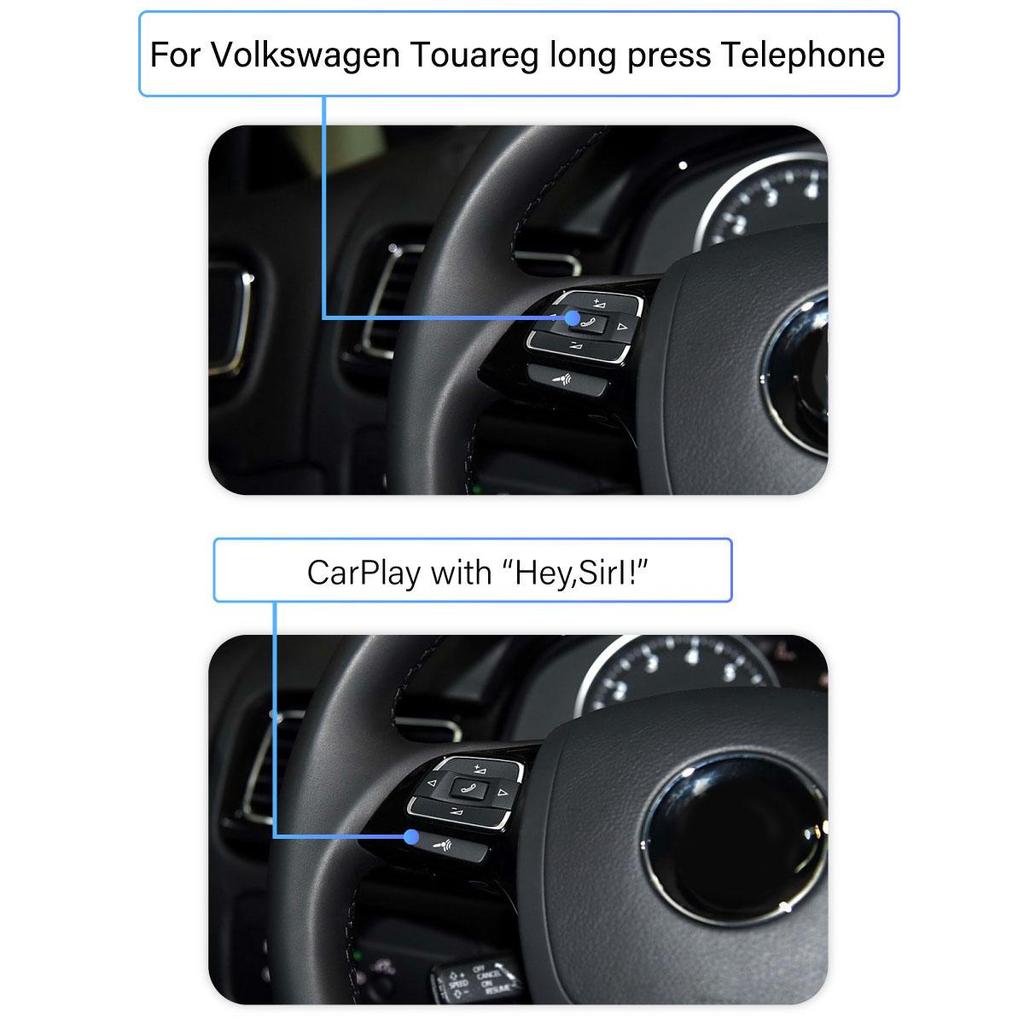 Sinairyu Беспроводной CarPlay Android Auto DAB DVR HDMI комплекты для модернизации совместимы с Volkswagen Touareg RNS850 2012-2018 Mirror-Link