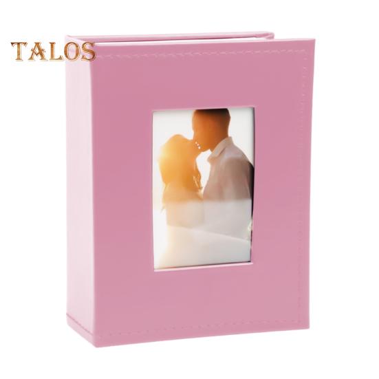 Slip-in Photo Album Faux Leather Cover 50 Pages 100 Pockets 4x6-Inch Wedding Travel Baby Shower Kids Family Anniversary Picture Collection Book