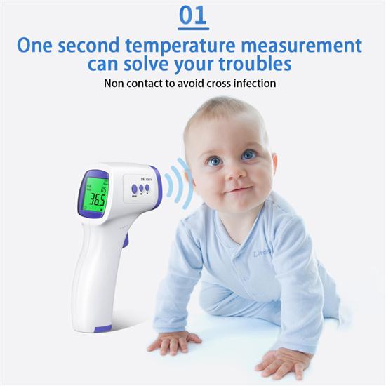 Бесконтактный инфракрасный термометр для лба, бесконтактный цифровой сканер температуры для взрослых и детей