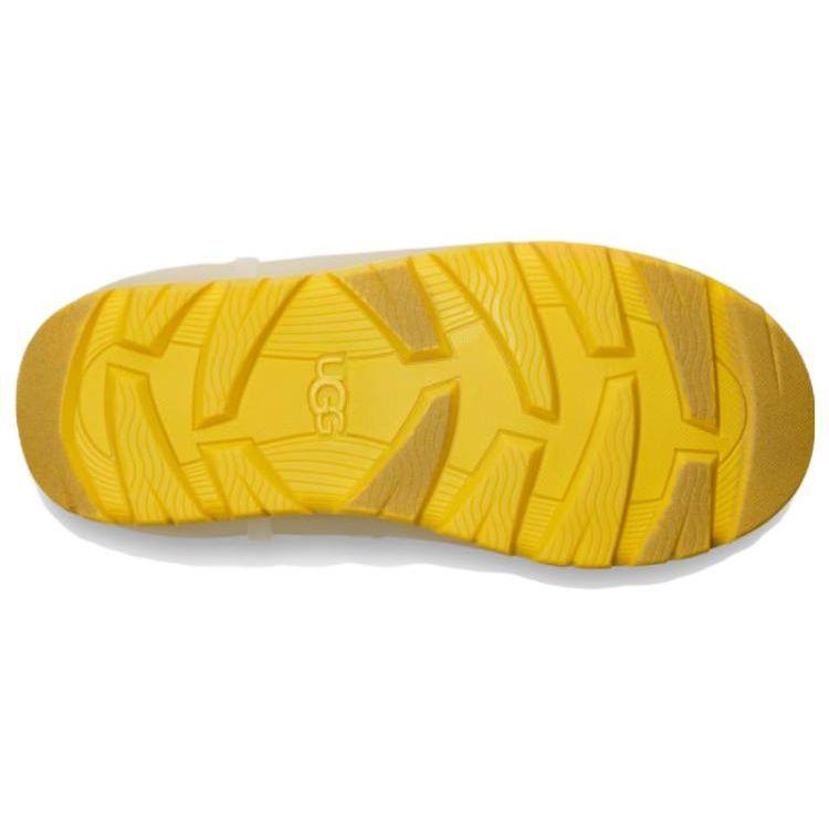 UGG Кожаные короткие сапоги с круглым носком, женские сапоги, желтые 1132070-CAN