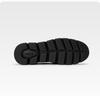 Simple Punched Breathable Casual Leather Shoes with Thick Soles