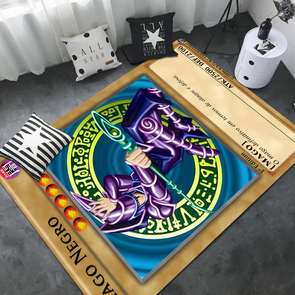 Yu-Gi-Oh КАРТА МОНСТРА Коврик для пола Противоскользящий Впитывающий воду Длинная полоса Подушка Коврик для спальни Приветственный коврик
