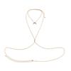 Sexy Simple Tassel Chain Chest Chain Bikini Necklace Exaggerated Fashion Body Chain Women