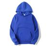 Loose Fit Hooded Sweatshirt Unisex Solid Color Casual Top