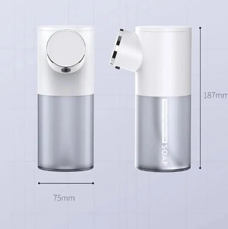 Автоматический дозатор мыла-пены 320 мл, перезаряжаемый через USB, дозаторы жидкого мыла, цифровой дисплей, пенное дезинфицирующее средство для рук, стиральная машина