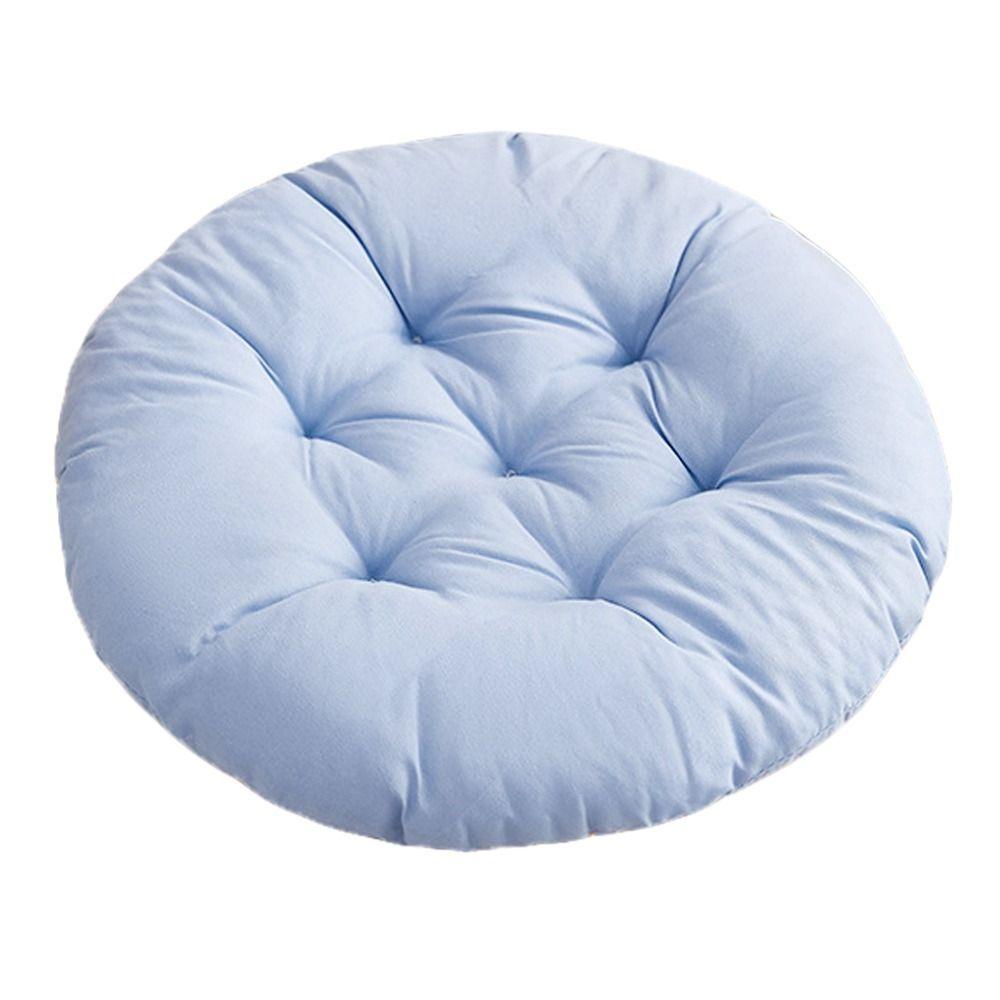 Nap Pillow Chair Cushion Solid Color Round Cushion Durable Tatami Mat Winter