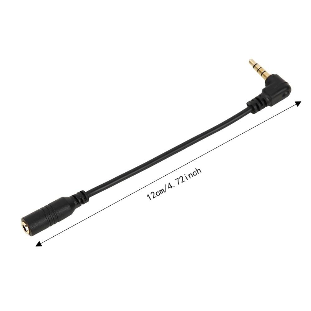 Black TRS to TRRS Converter 3.5mm Jack Audio Converter Cable Earphone Adapter Cable Tablets