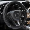 Блестящий чехол на рулевое колесо автомобиля, 15-дюймовая эластичная защита рулевого колеса из мягкой кожи со стразами, блестящий хрустальный бриллиант для женщин и девочек, автомобиль