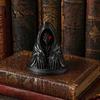 Игровой стеллаж Дисплей Фигурка призрака в плаще на Хэллоуин с красными глазами, 3D-печать, матовая, креативные подарки, черный готический орнамент для стола, шкафа