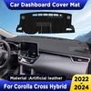 Для Toyota Corolla Cross -2024 Коврик на приборную панель автомобиля Накладка на панель приборов Защита от солнца Анти-УФ Искусственная кожа Аксессуары