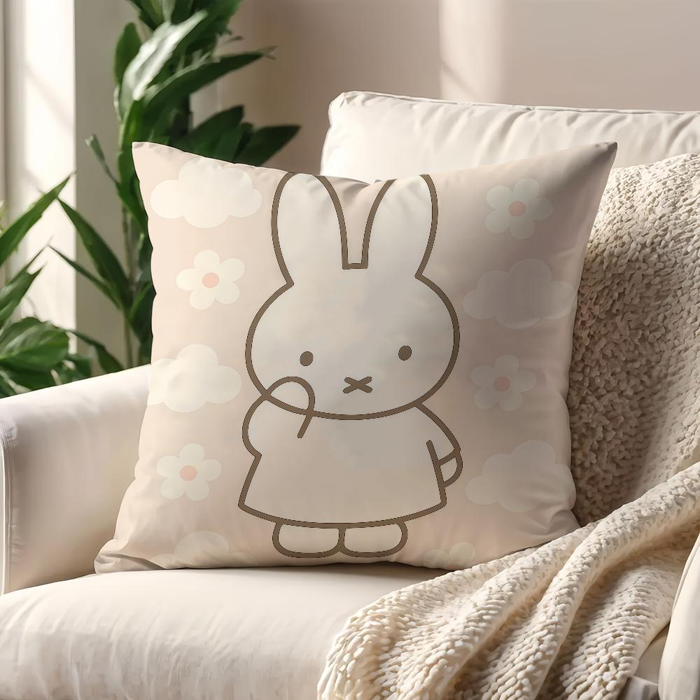 MMiffy Kawaii cushion cover For Pillow Printing Sofa Decoration Home Car Room Coffee Shop Office Nordic Simplicity