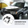 Car Radio Fascia for Jeep Grand Cherokee 1999-2005 Panel Dash Kit Trim Fascia Plate Stereo Console Cover Bezel Adapter