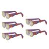 5PCS Eclipse Glasses for Solar Viewing Solar Eclipse Glasses Safe Shades for Direct Sun Viewing