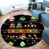 Super Mario Poster Round Area Rug Carpet Rug For Living Room Bedroom Sofa Playroom Decor Nonslip Floor Mat