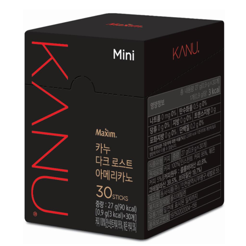 Dongsuh KANU Dark Roast Americano Mini 10 палочек / Корейский черный кофе
