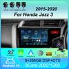 Автомагнитола Android 14 Carplay Для Honda Jazz 3 2015-2020 Fit 3 GP GK 2013-2020 RHD Мультимедийный Видеоплеер Стерео GPS Головное Устройство
