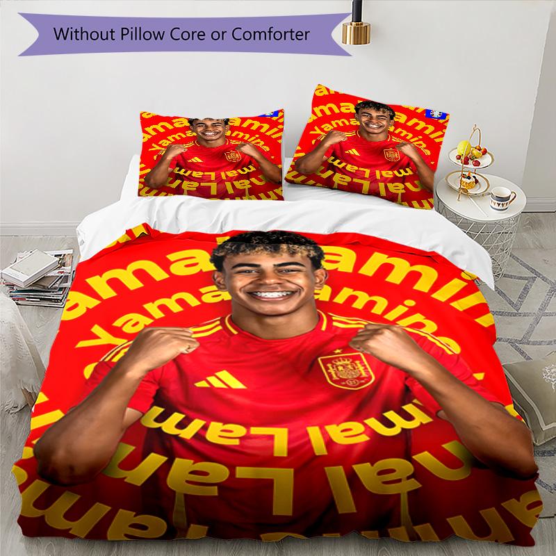 3pcs Yamal Design Cover Set - HD Printed Bedding with 1 Cover and 2 Pillowcases - Perfect for Home and Dorm Decor
