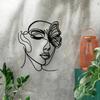 1 шт. Металлическое настенное искусство «Женщина-бабочка» Железная скульптура Для помещений и улицы Фермерский дом Гостиная Патио Балкон Домашний декор 11,81 дюйма