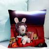 Декоративные наволочки R-raving Rabbids с коротким плюшевым рисунком, размер 40x40 см, чехол для диванной подушки 45x45 см, наволочки для кровати 45*45 45x45
